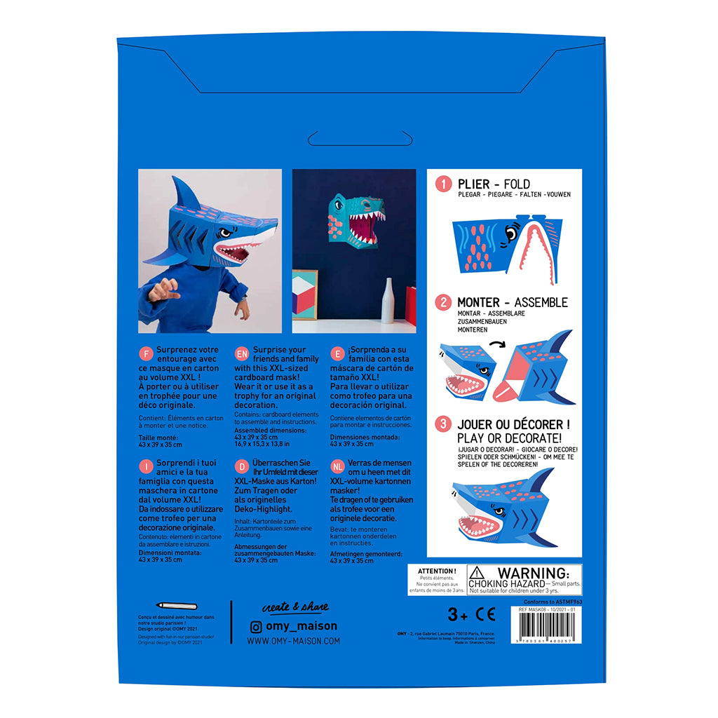 Omy 3D Cardboard Mask Shark
