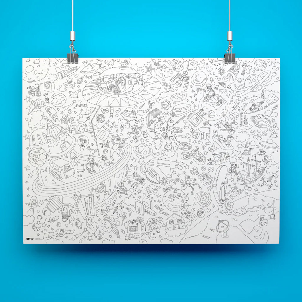 Omy Folded Colouring Poster Cosmos