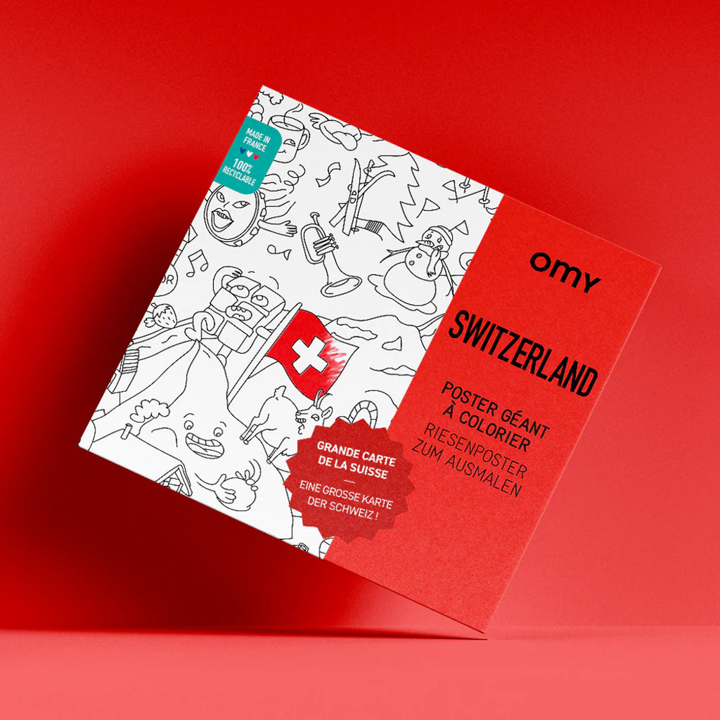 Omy Giant Colouring Poster Switzerland