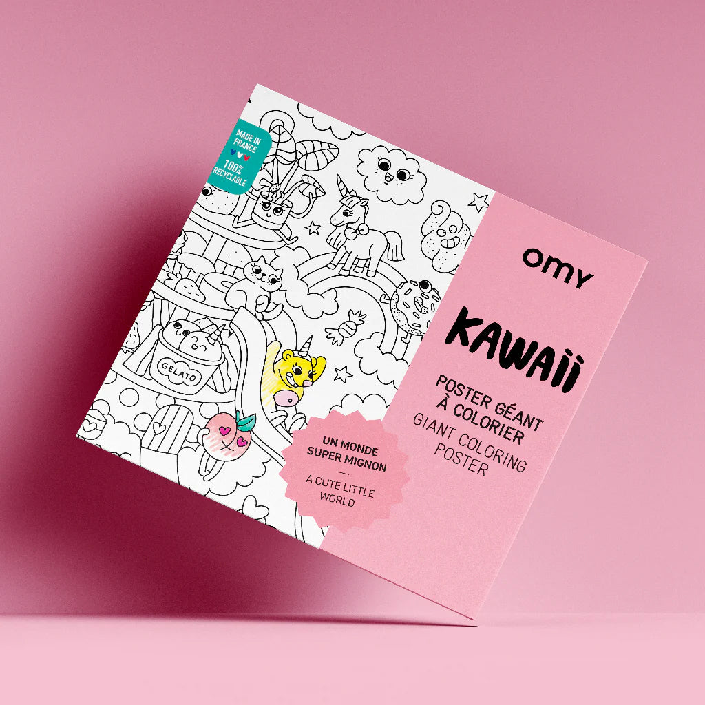 Omy Giant Colouring Poster Kawaii