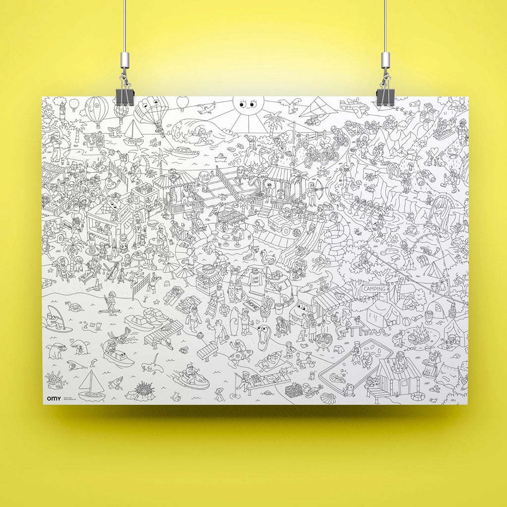 Omy Giant Colouring Poster Summer