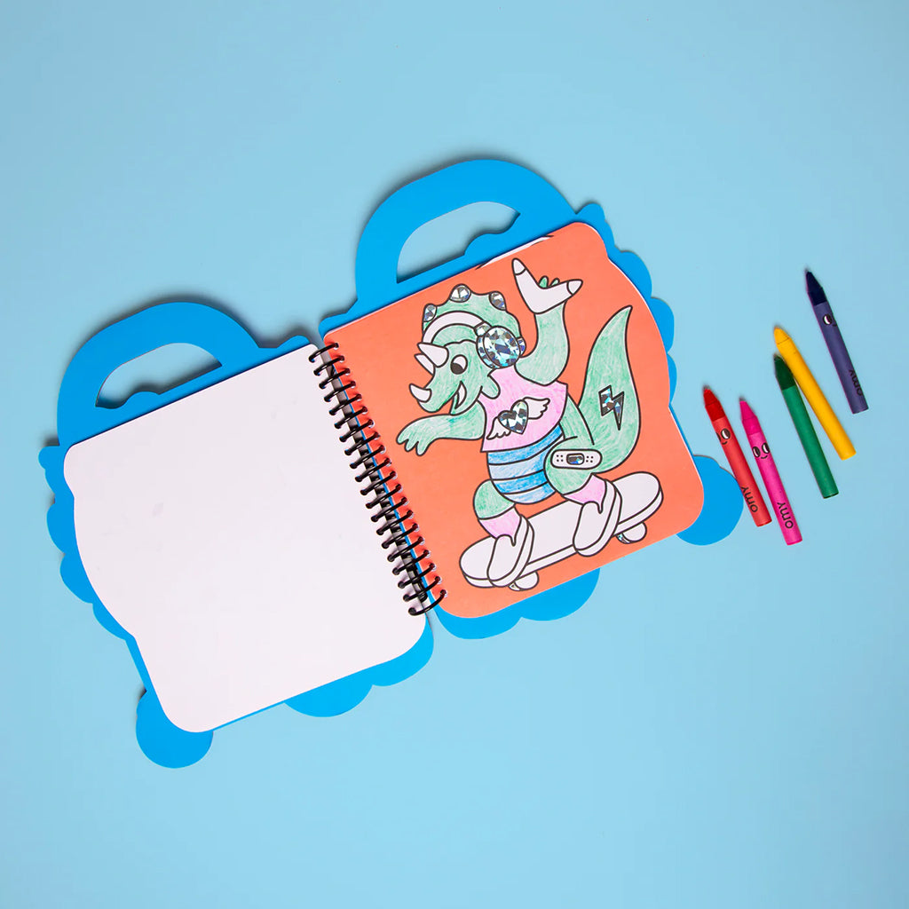 Omy Super Coloring And Sticker Book Dino