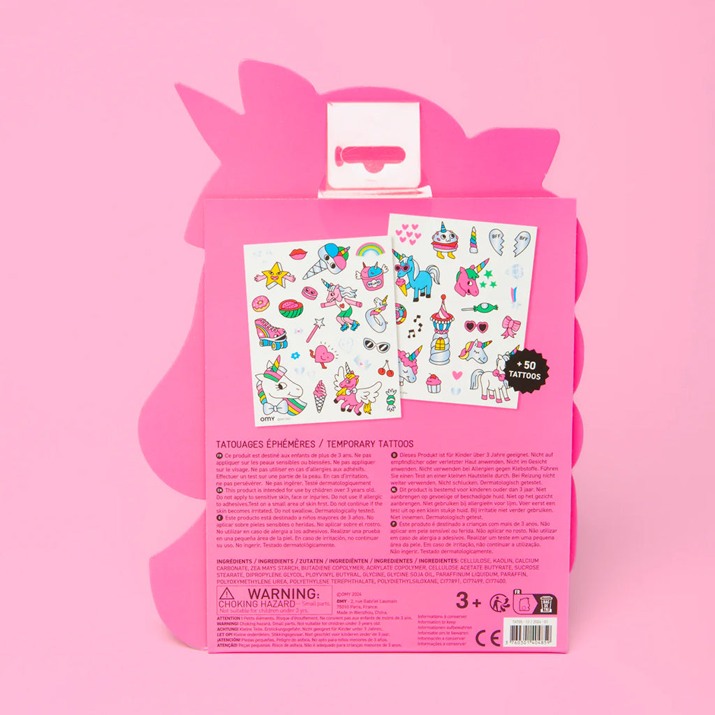 Omy Temporary Tattoos Neon and Shiny Lily