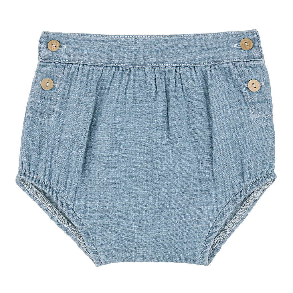 1+ In The Family Baby Allegra Bloomers Denim Blue