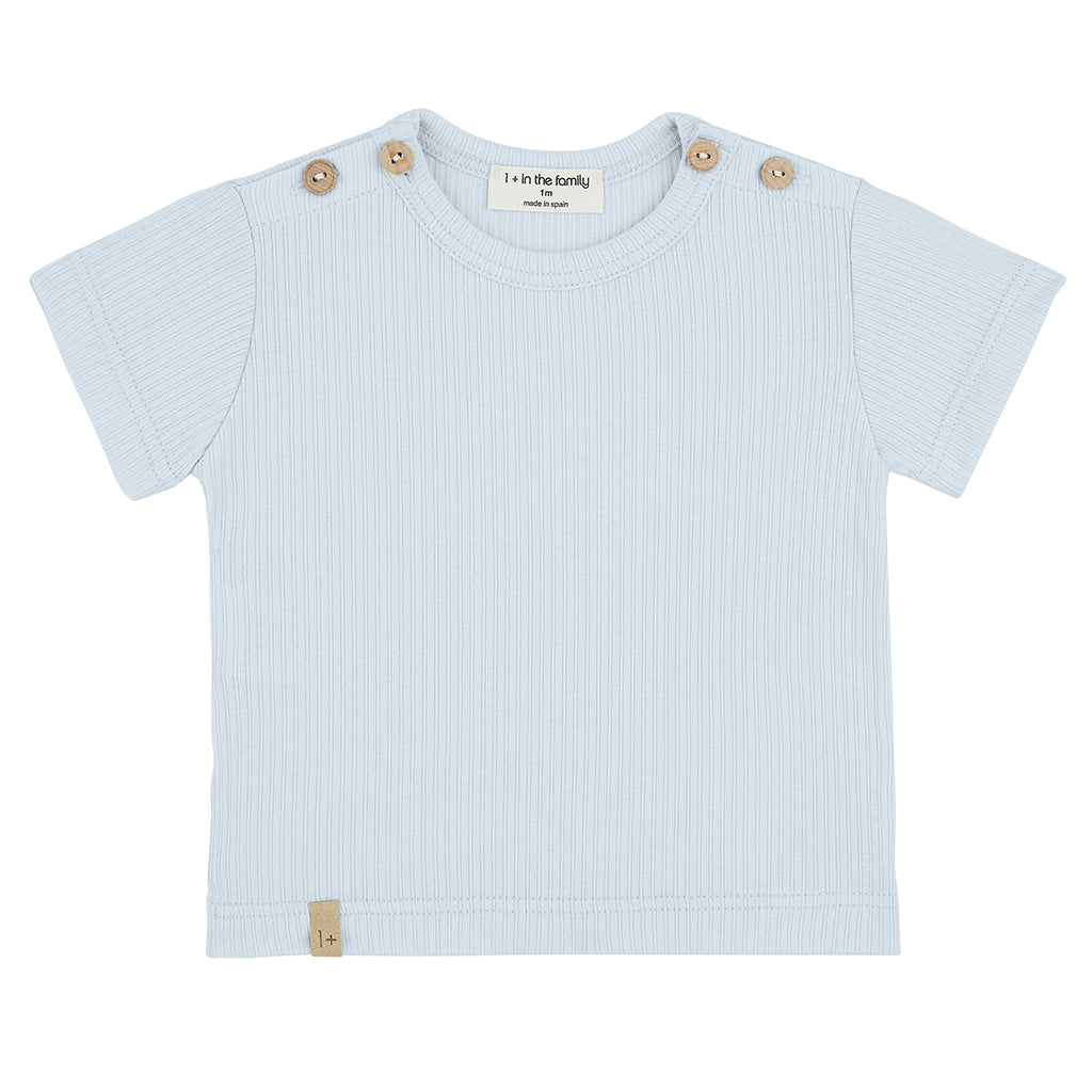 1+ In The Family Baby Blai T-shirt Misty Blue
