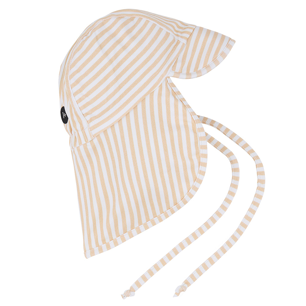 1+ In The Family Baby And Child Bruno Swim Sun Hat Peach Orange Stripes