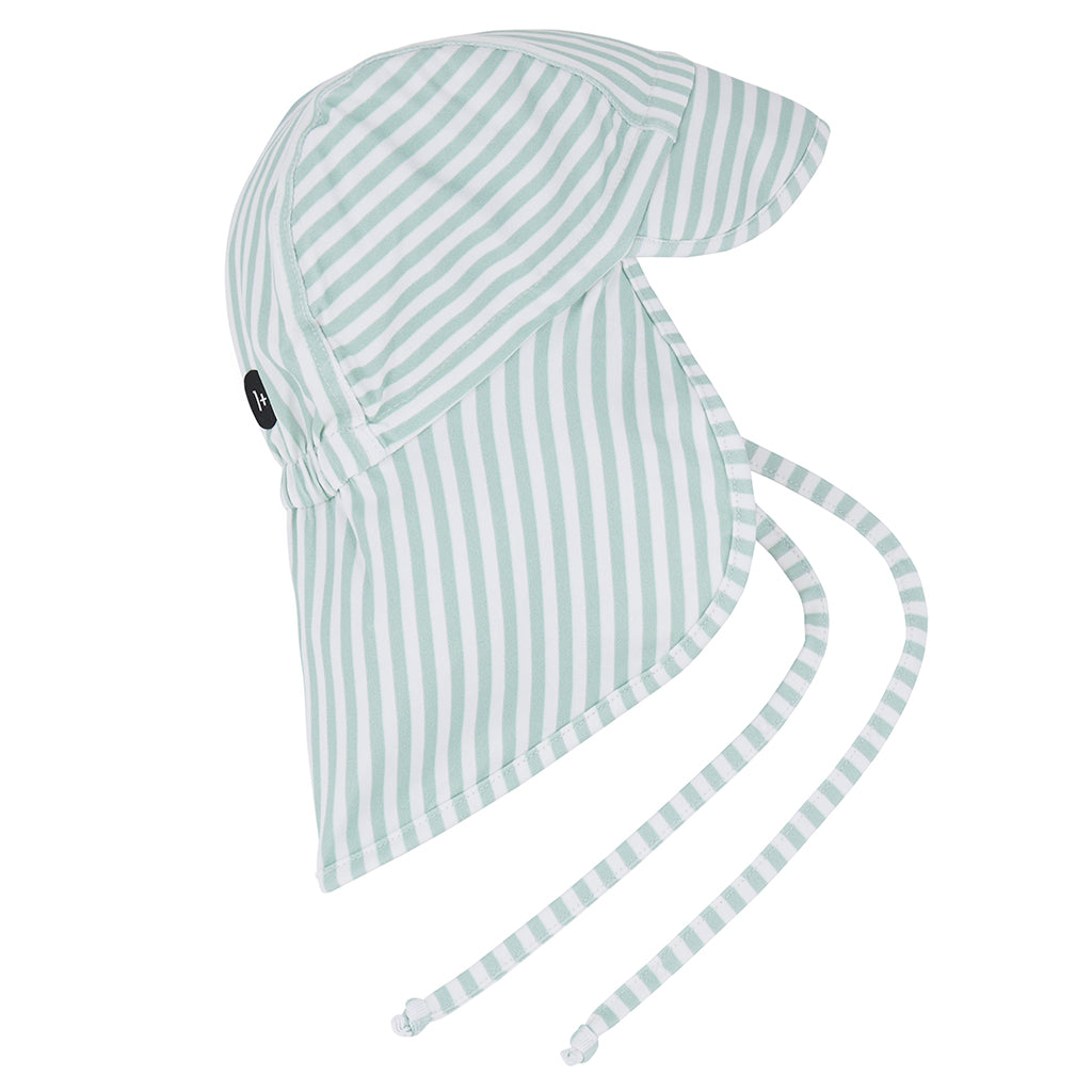 1+ In The Family Baby And Child Bruno Swim Sun Hat Subtle Green Stripes