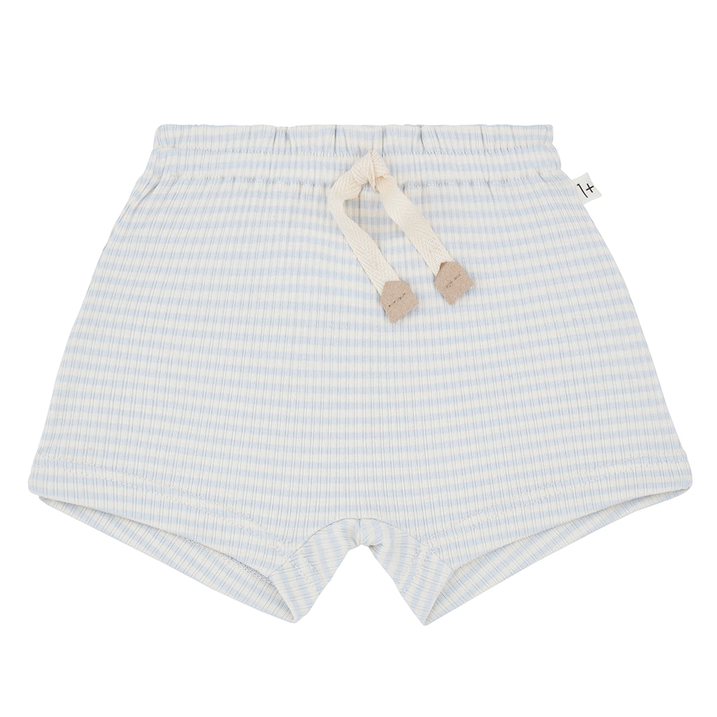 1+ In The Family Baby Carolina Shorts Misty Blue Stripes