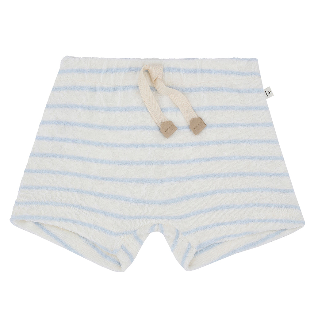 1+ In The Family Baby Dimitri Shorts Misty Blue Stripes