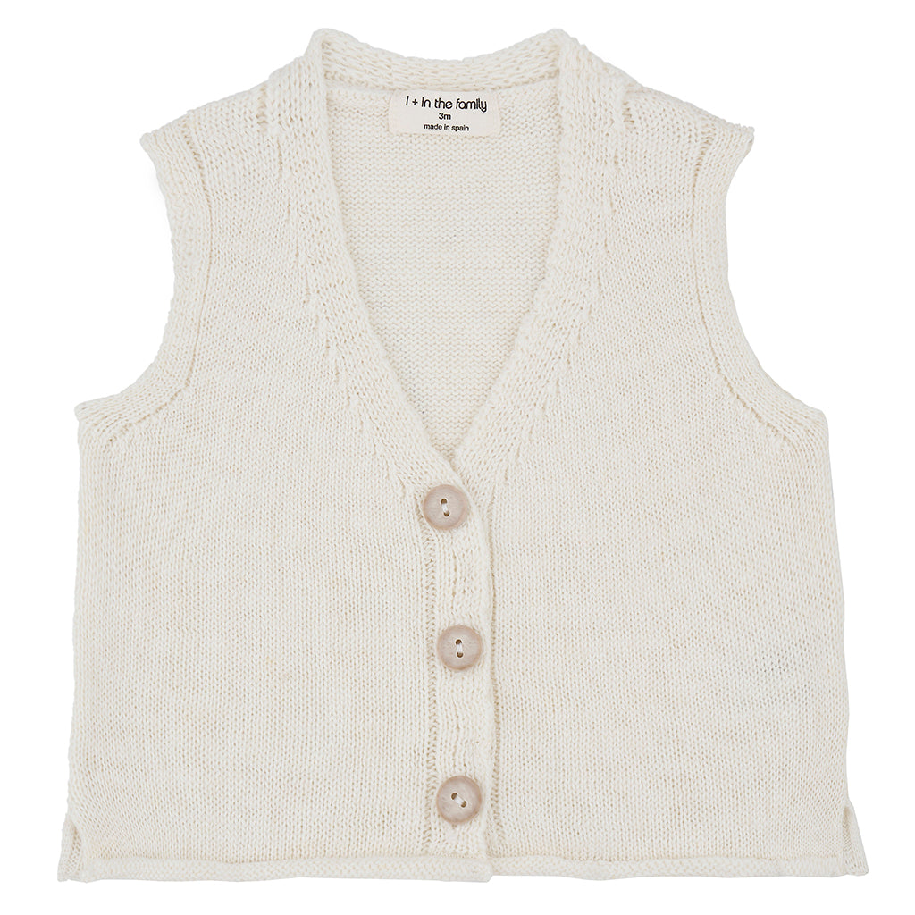 1+ In The Family Baby And Child Gino Vest Off White