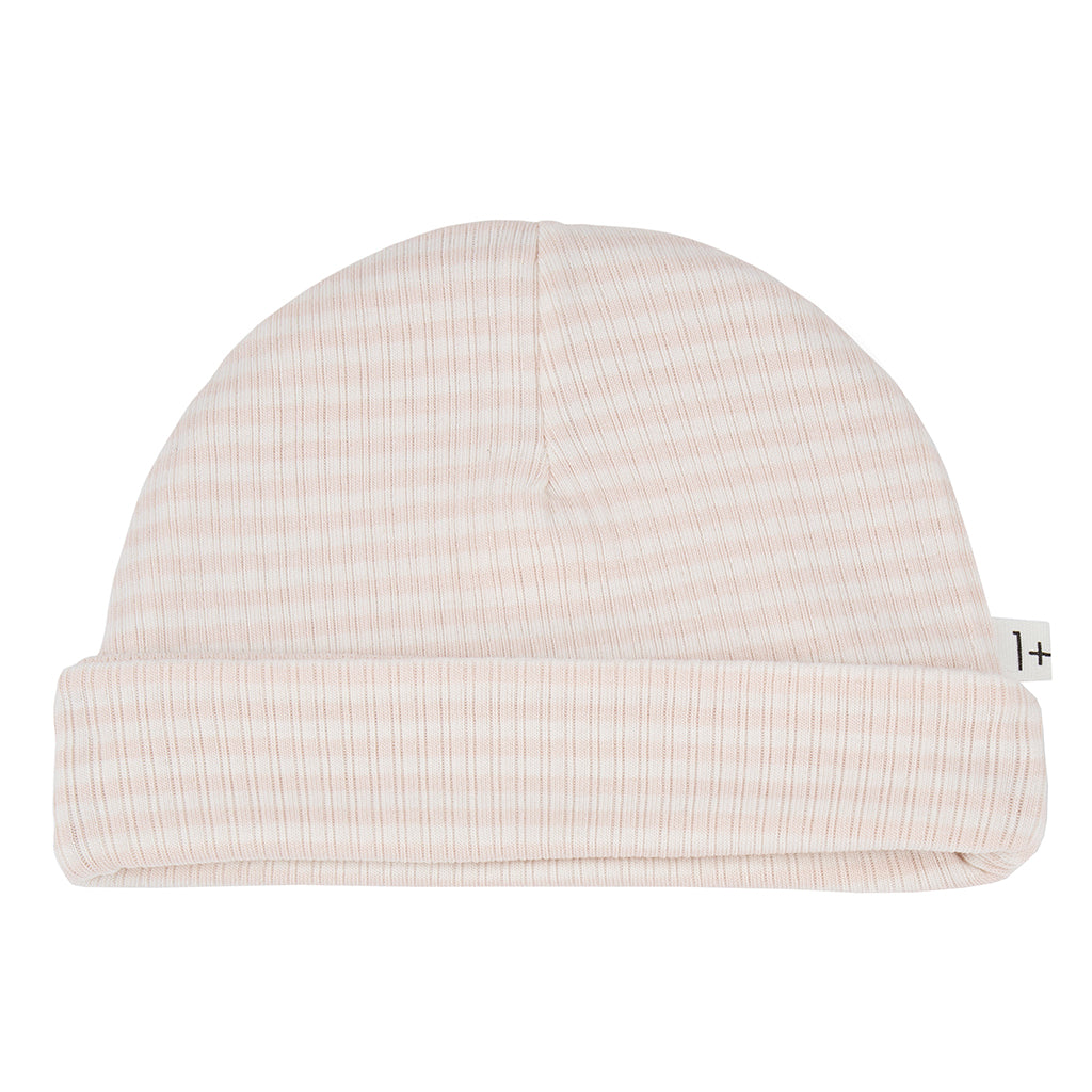 1+ In The Family Baby Gio Hat Light Pink Stripes