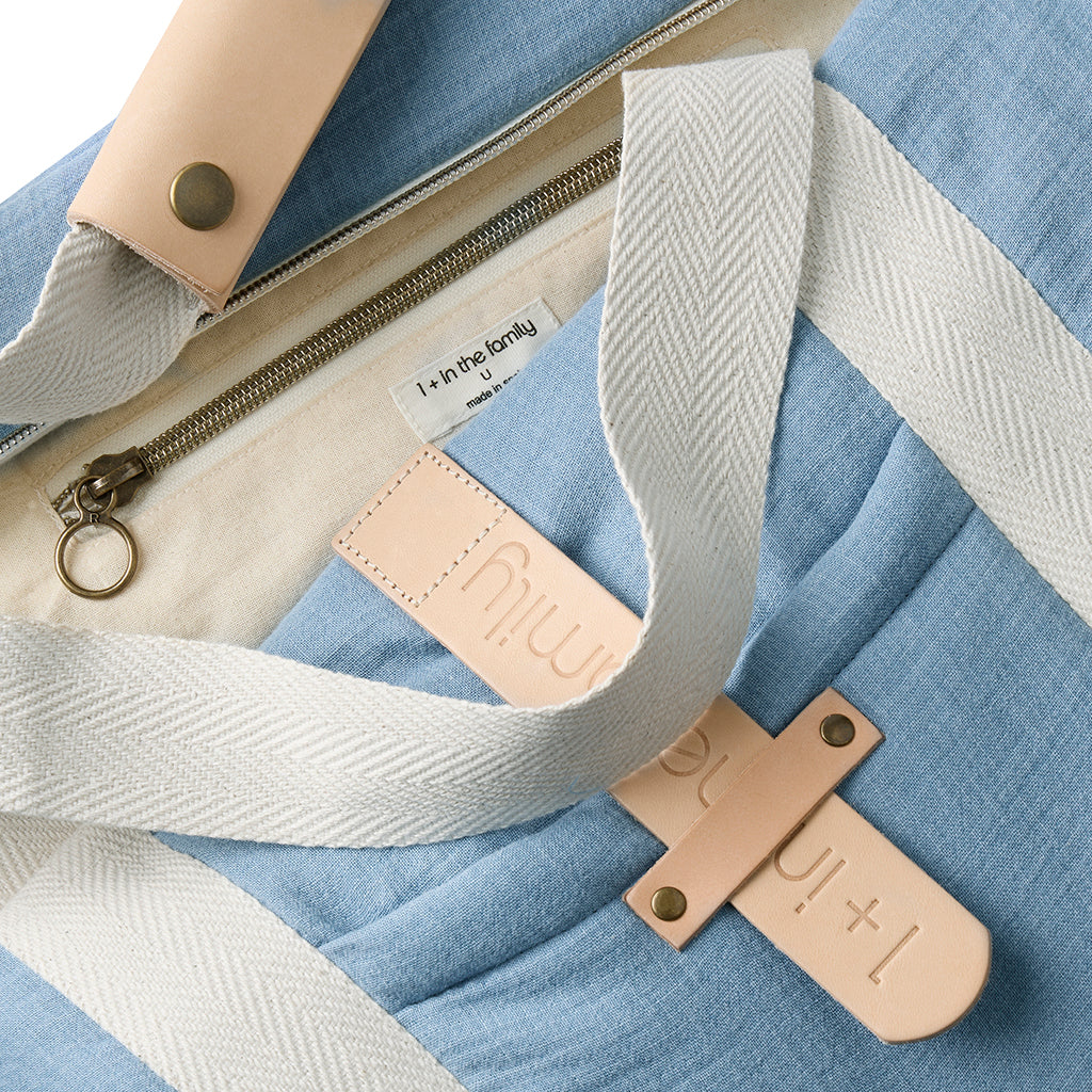 1+ In The Family Diaper Bag Denim Blue