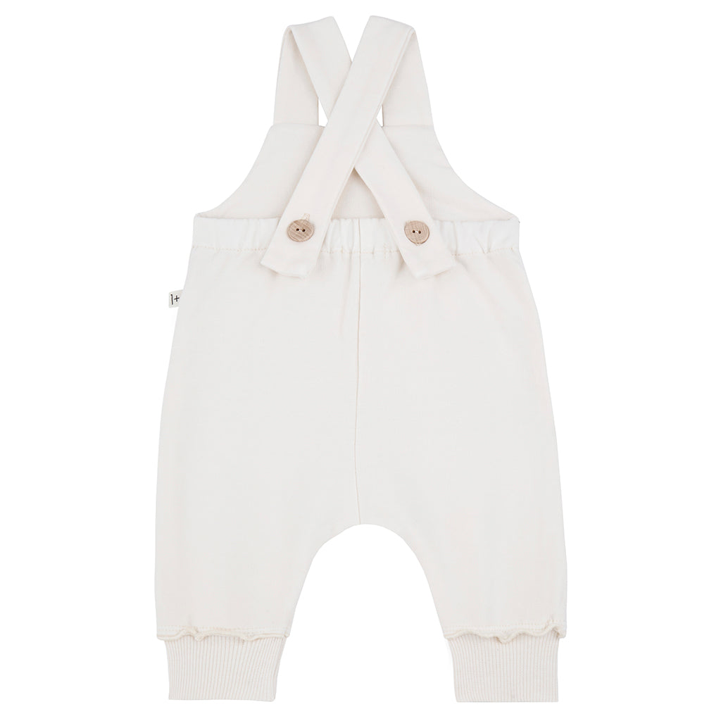 1+ In The Family Baby Nasi Overalls Ecru Cream