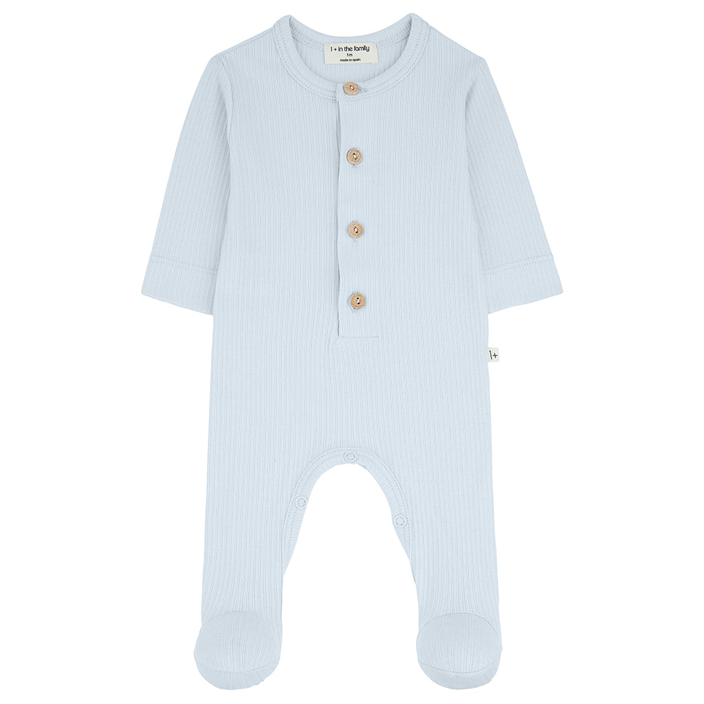 1+ In The Family Baby Nino Jumpsuit Misty Blue