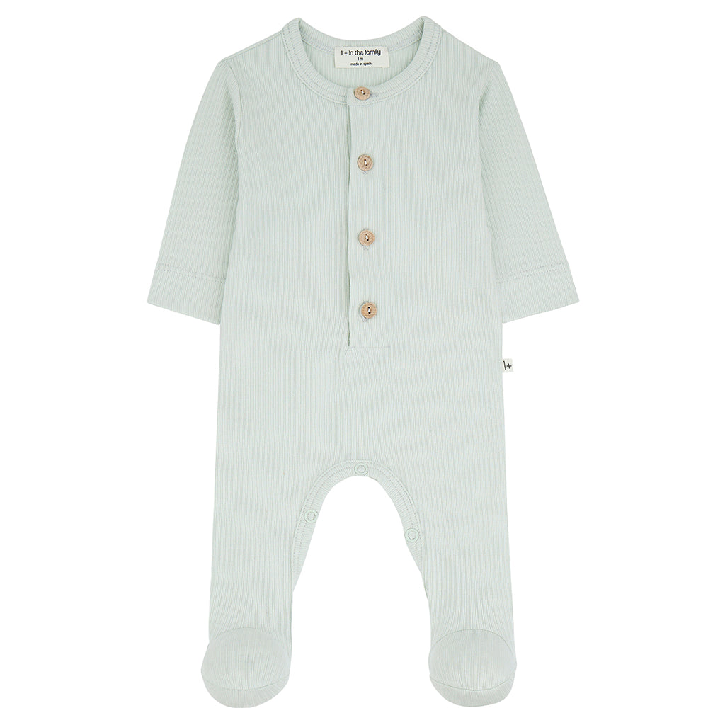 1+ In The Family Baby Nino Jumpsuit Pale Aqua Green