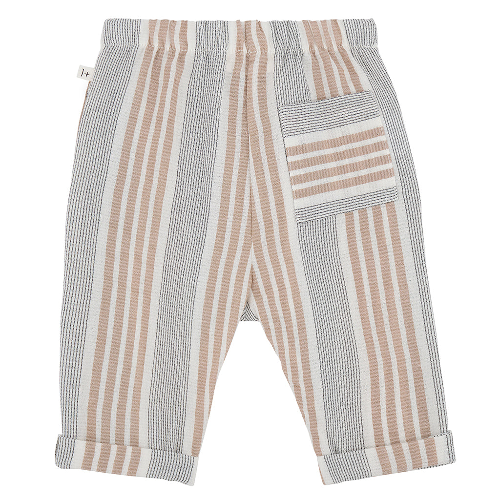 1+ In The Family Baby And Child Roberto Pants Petroleum Grey Stripes
