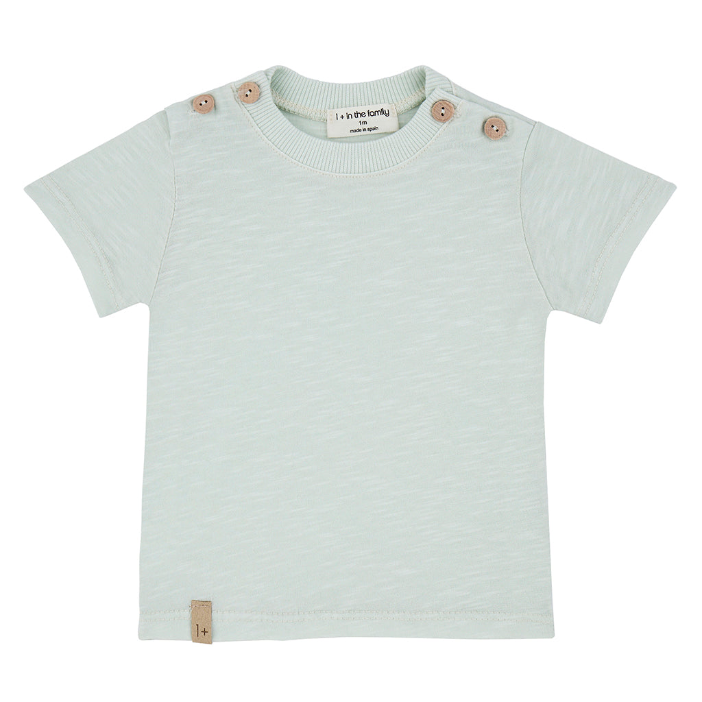 1+ In The Family Baby Simone T-shirt Pale Aqua Green