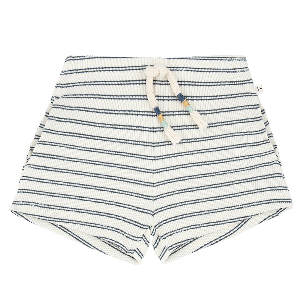 1+ In The Family Baby And Child Stela Shorts Petroleum Green Stripes