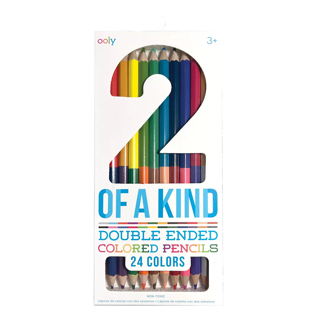 Ooly 2 Of A Kind Double-Ended Colored Pencils Set of 12