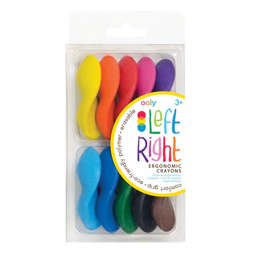 Ooly Left & Right Crayons Set of 10