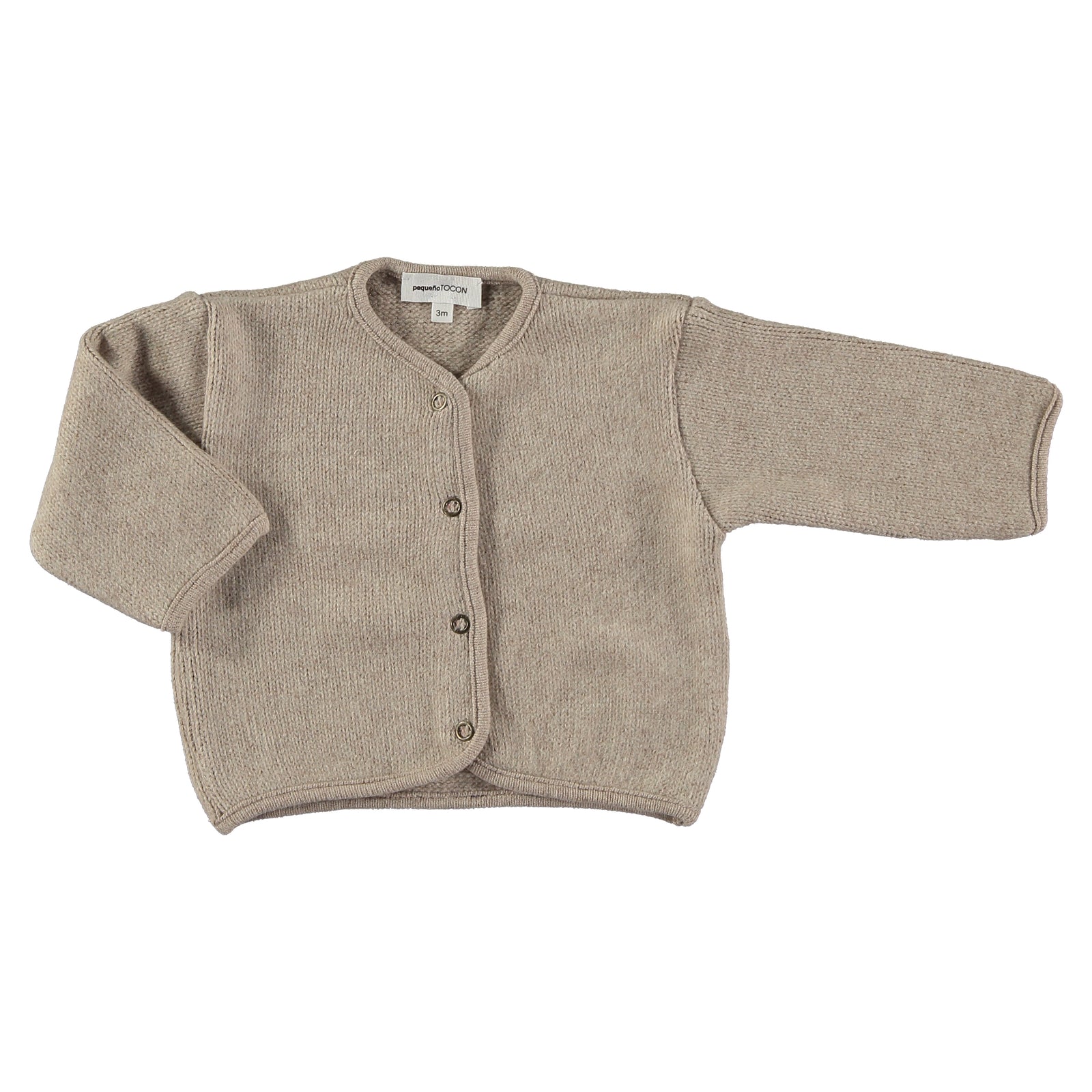 Pequeno Tocon Baby Tender Cardigan Tostado Beige