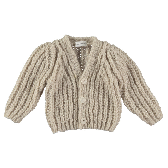 Pequeno Tocon Baby Old Rap Cardigan Tostado Beige Advice from a