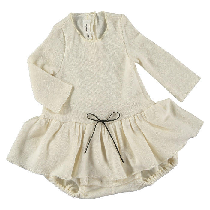 Pequeno Tocon Baby Soft Tutu Dress Natural Cream