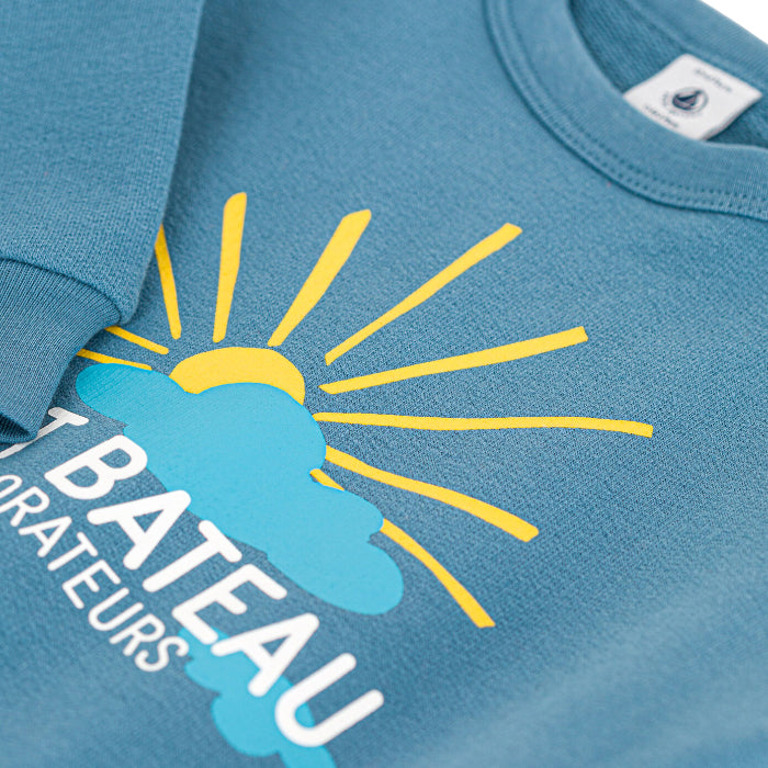 Petit Bateau Baby Sweatshirt Lavis Blue