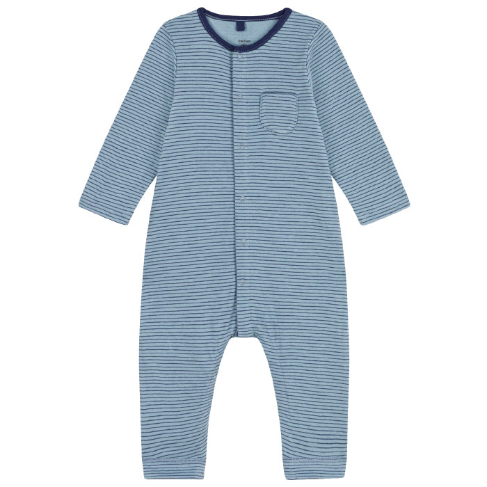 Petit Bateau Baby Pyjamas Blue Stripes