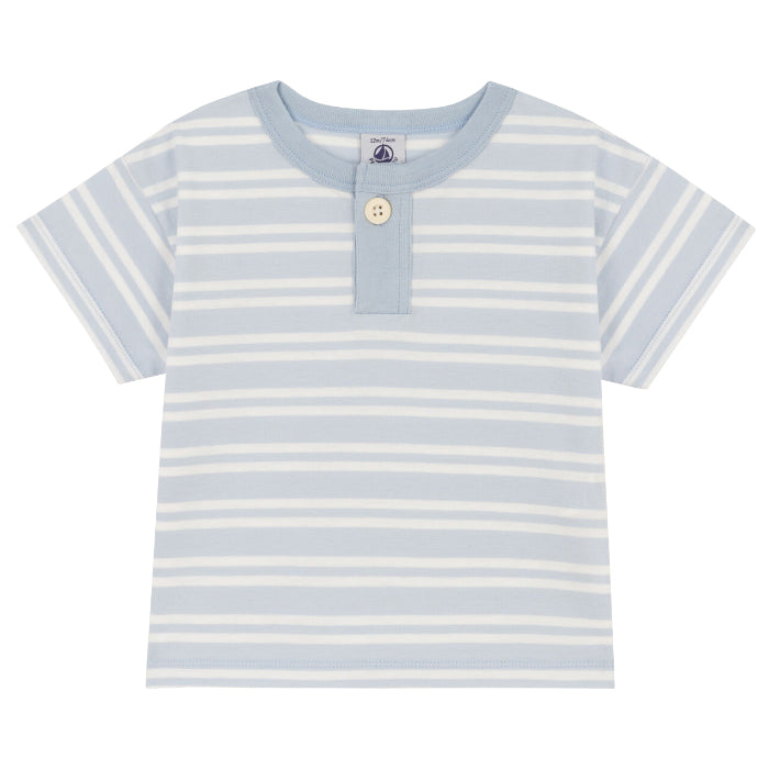 Petit Bateau Baby T-shirt Light Blue Stripes