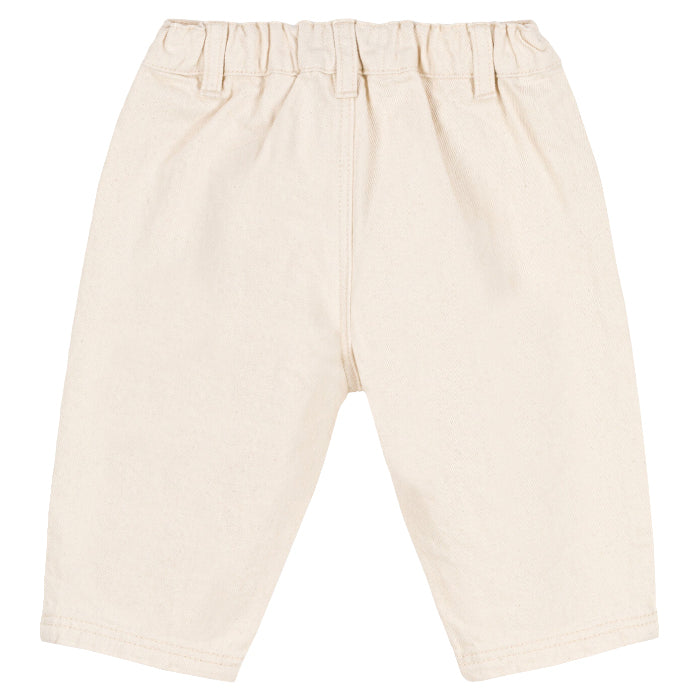 Petit Bateau Baby Pleated Pants Cream