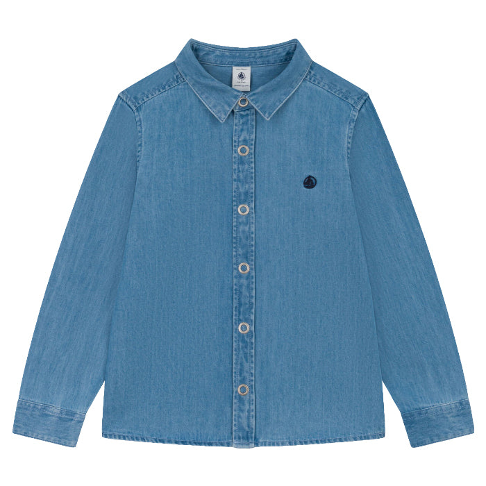 Baby boy best sale blue jean shirt