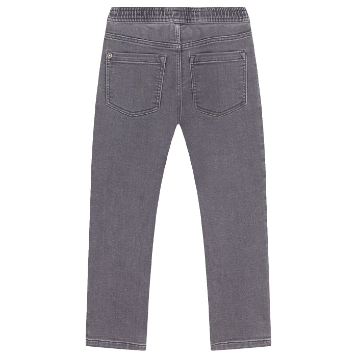 Petit Bateau Child Pull On Denim Pants Grey