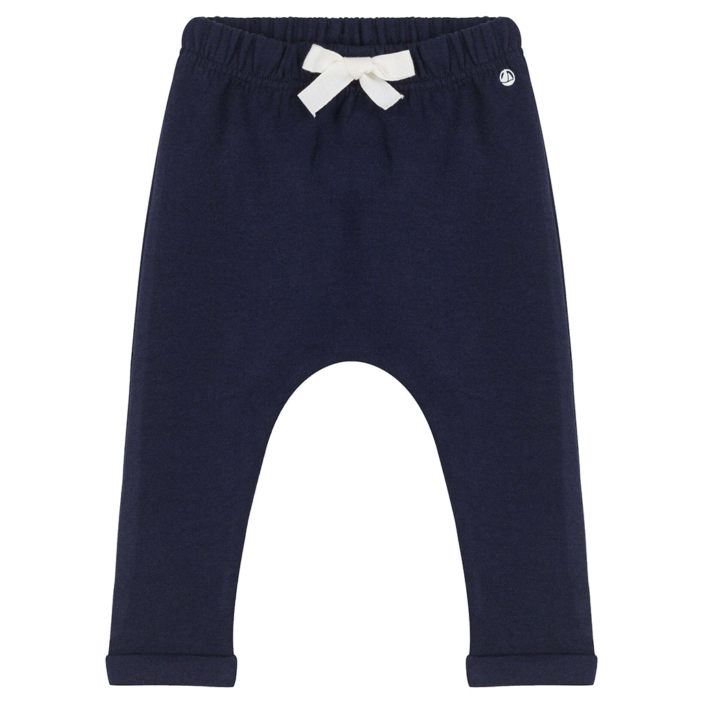 Petit Bateau Baby Sweatpants Smoking Navy Blue