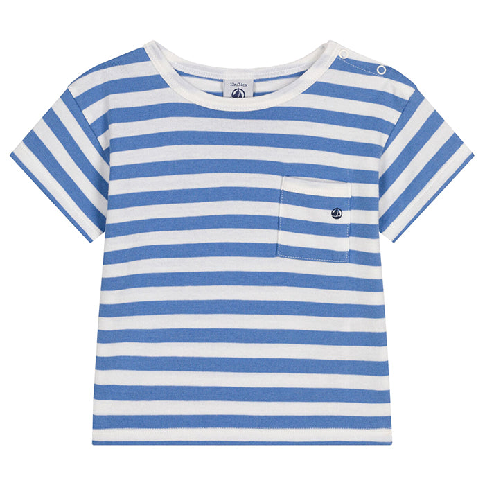 Petit Bateau Baby T-shirt Gallic Blue Stripes