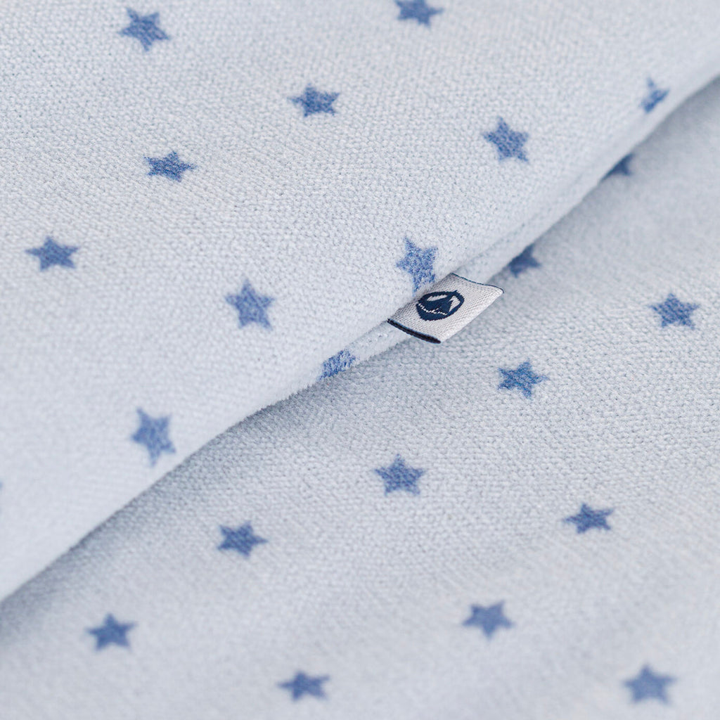 Petit Bateau Baby Velour Bodyjama Pyjamas Mini Stars Beach Blue