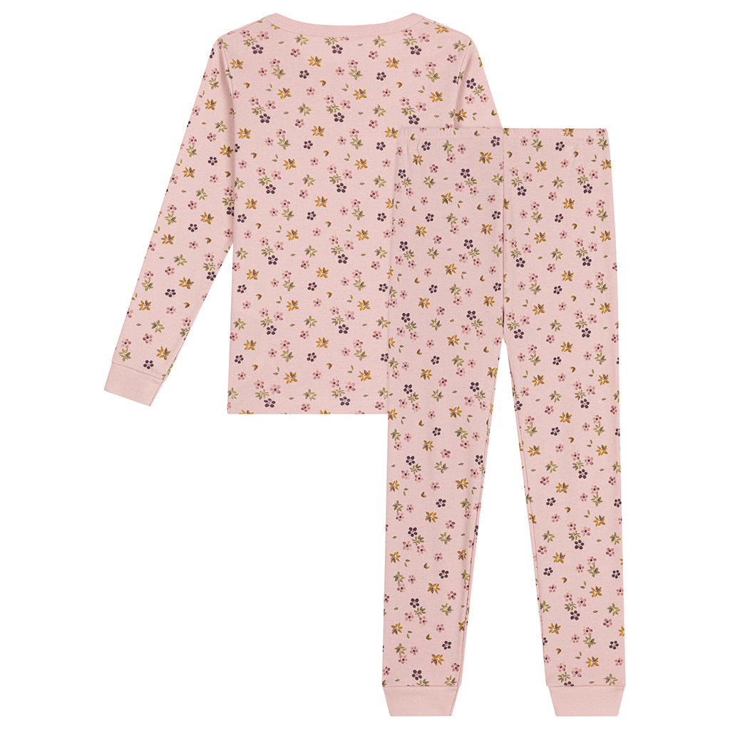 Petit Bateau Child Pyjamas Floral Print Saline Pink
