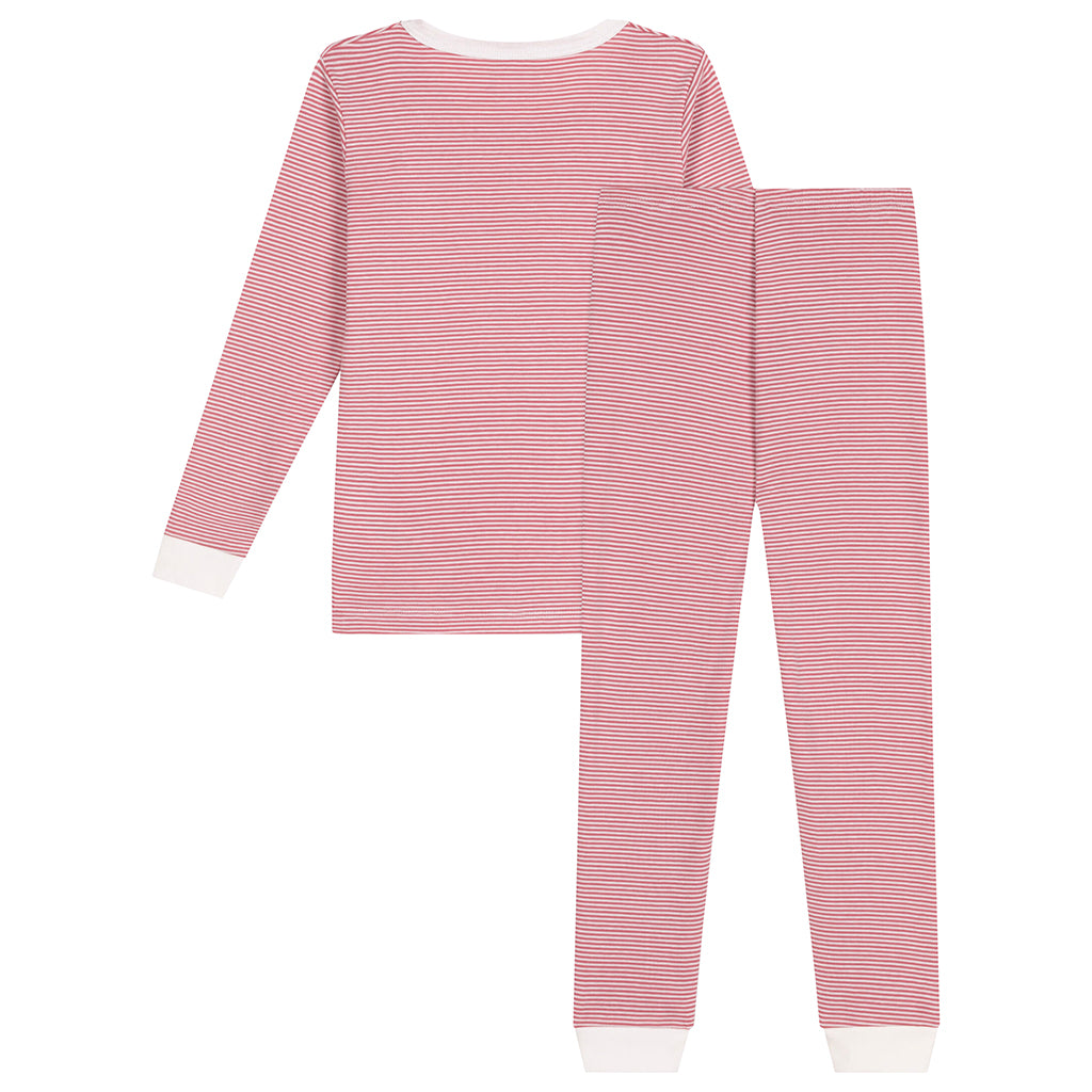Petit Bateau Child Pyjamas Rosewood Pink Stripes