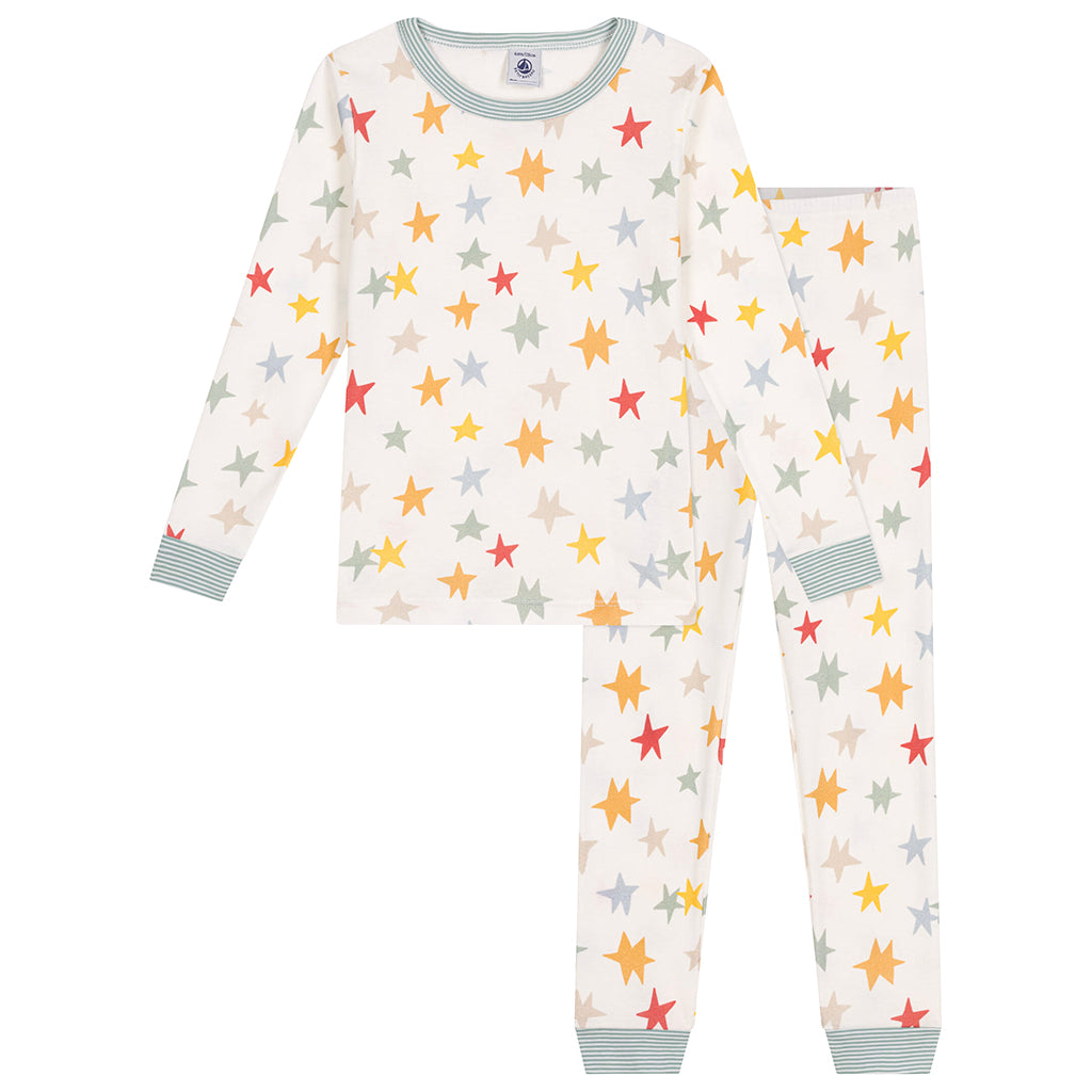 Petit Bateau Child Pyjamas Stars Print Multicolour