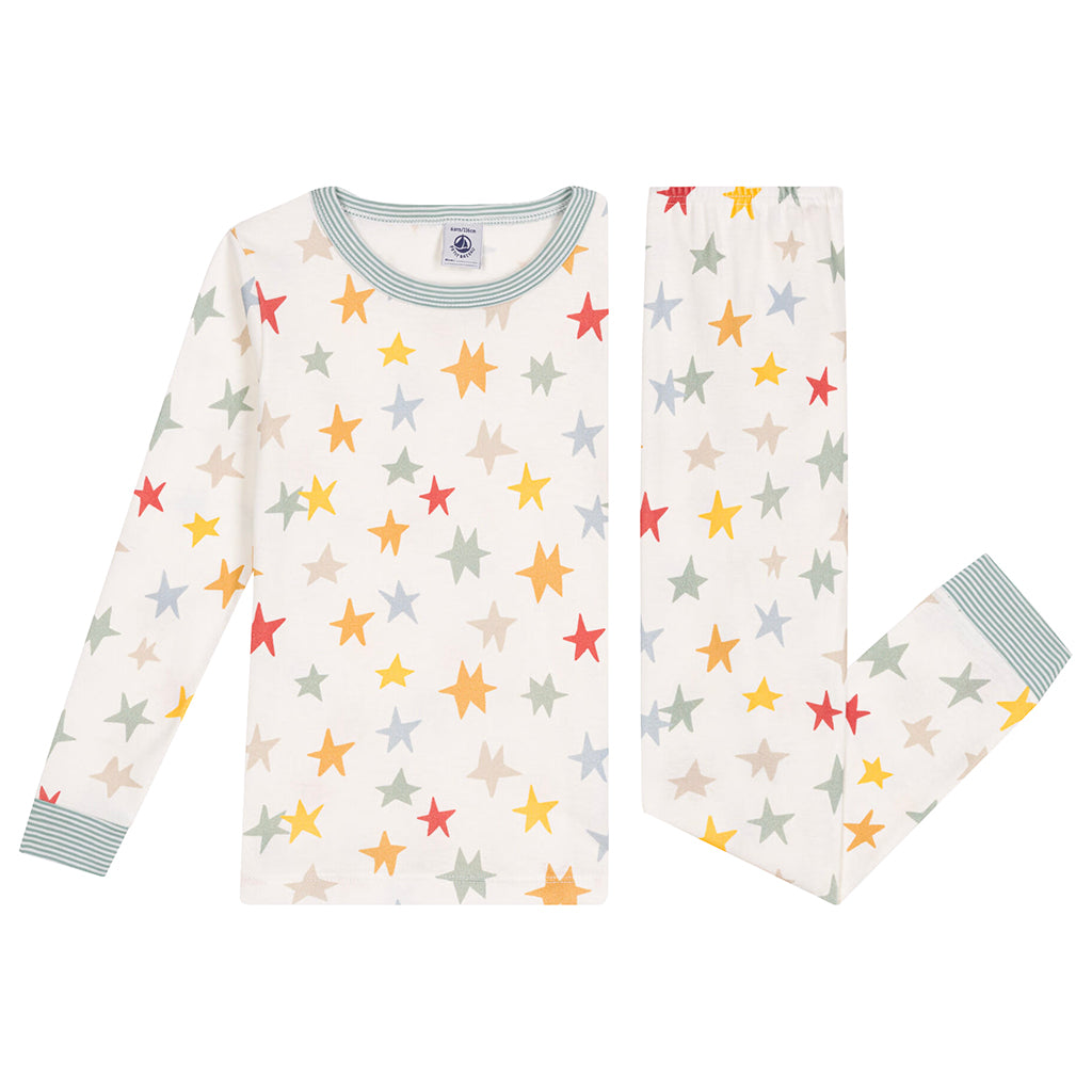 Petit Bateau Child Pyjamas Stars Print Multicolour
