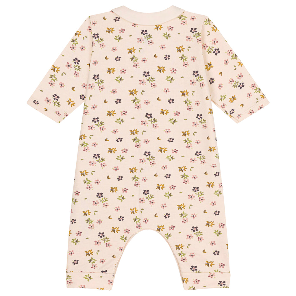 Petit Bateau Baby Jumpsuit Avalanche Cream Floral