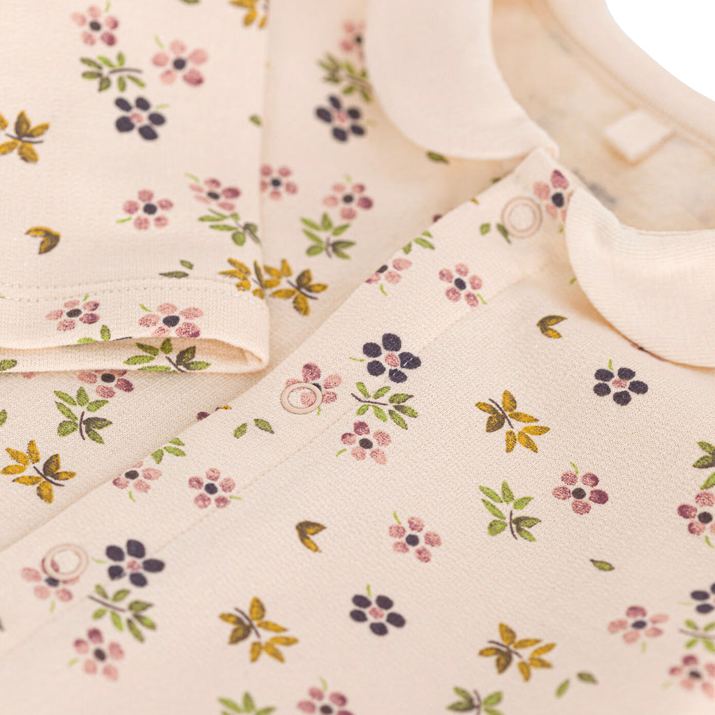 Petit Bateau Baby Jumpsuit Avalanche Cream Floral