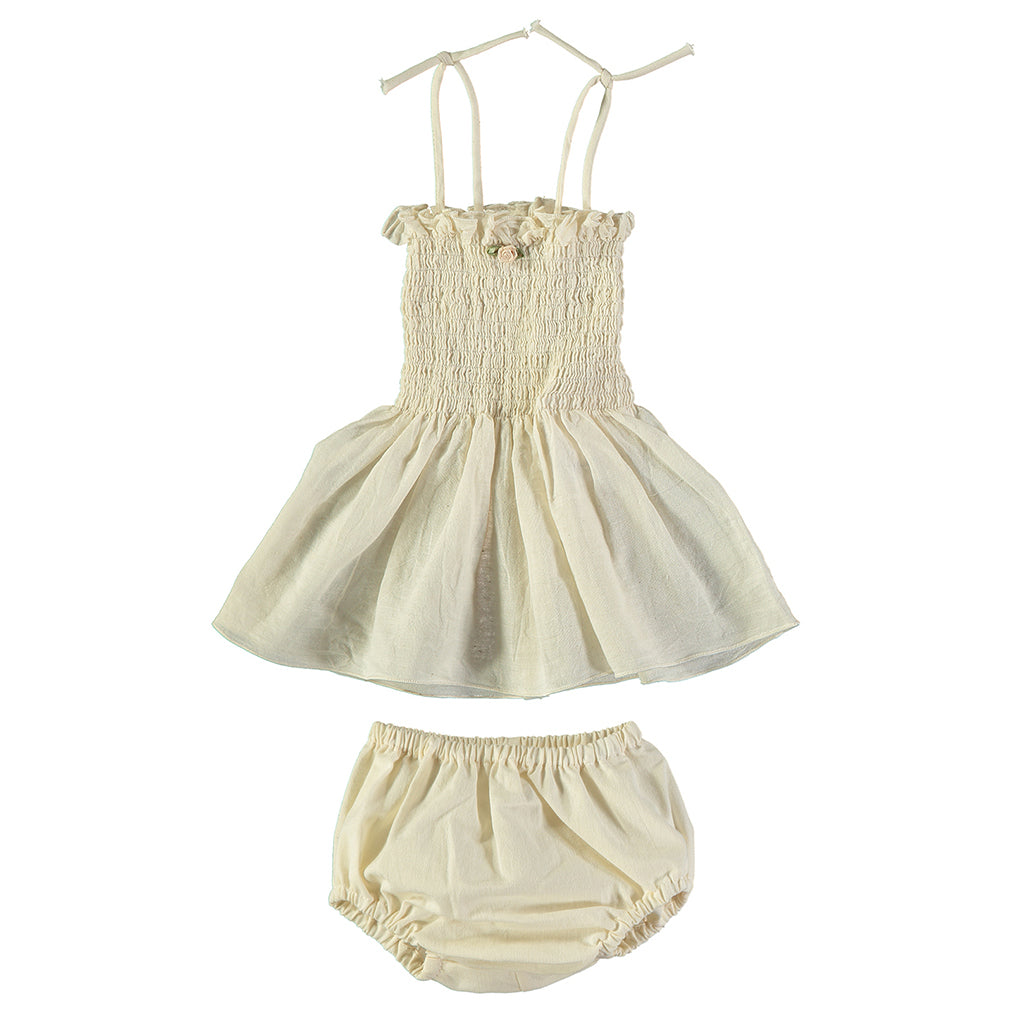 Pequeno Tocon Baby Tutu Dress With Bloomers Natural Cream - Advice from a Caterpillar Pequeno Tocon Baby Tutu Dress With Bloomers Natural Cream - Advice from a Caterpillar