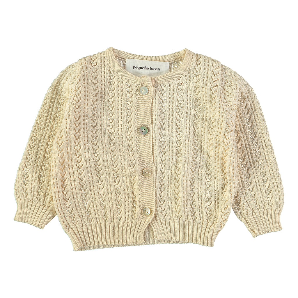 Pequeno Tocon Baby Fina Two Piece Set Natural Cream