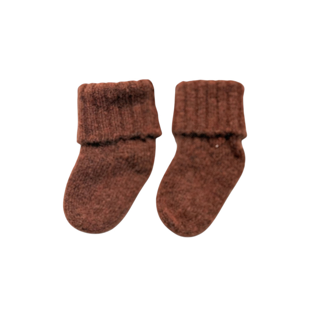 Pequeno Tocon Baby Inuit Socks Camel Brown