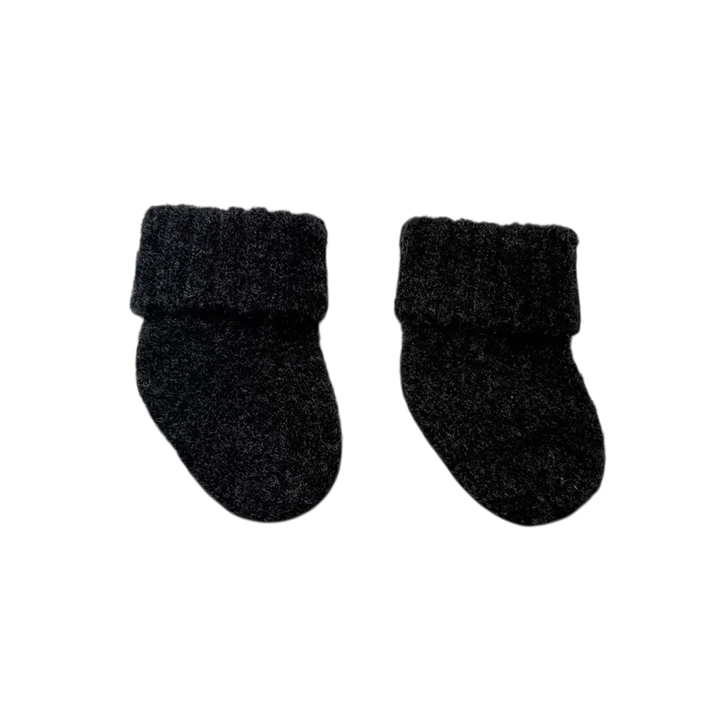 Pequeno Tocon Baby Inuit Socks Coal Black