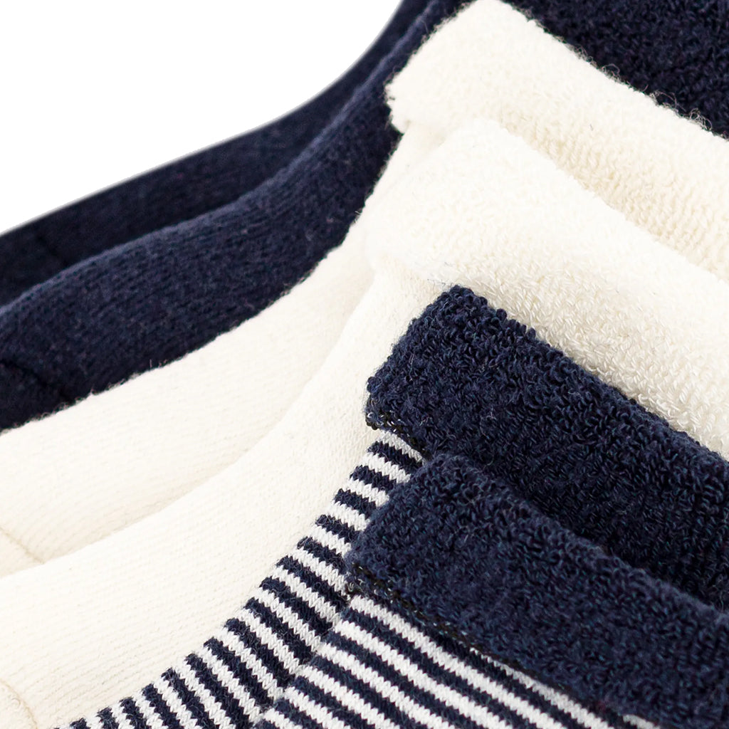 Petit Bateau Baby Set Of 3 Socks Navy Blue And White