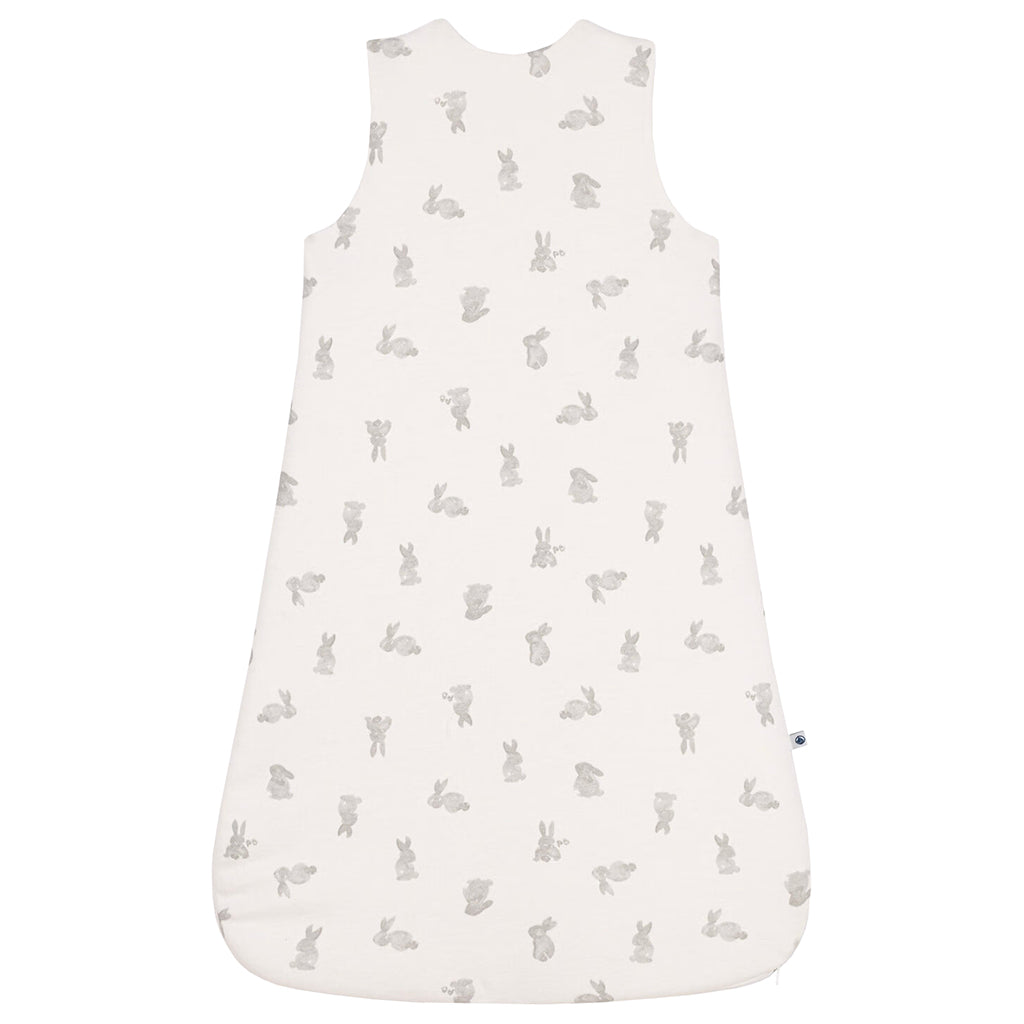 Petit Bateau Baby Tog 2 Sleepsac Marshmallow White With Grey Bunny Print