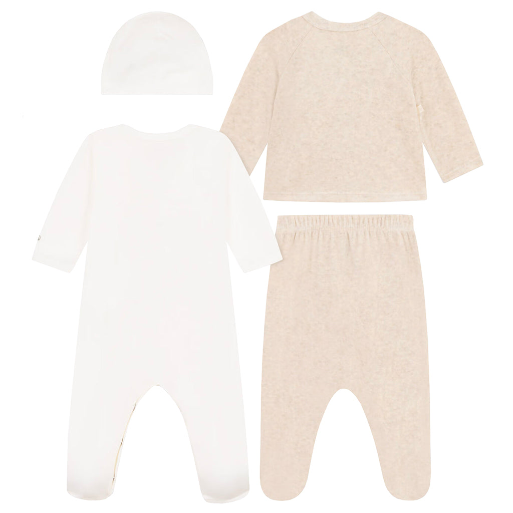 Petit Bateau Baby Four Piece Set Cream