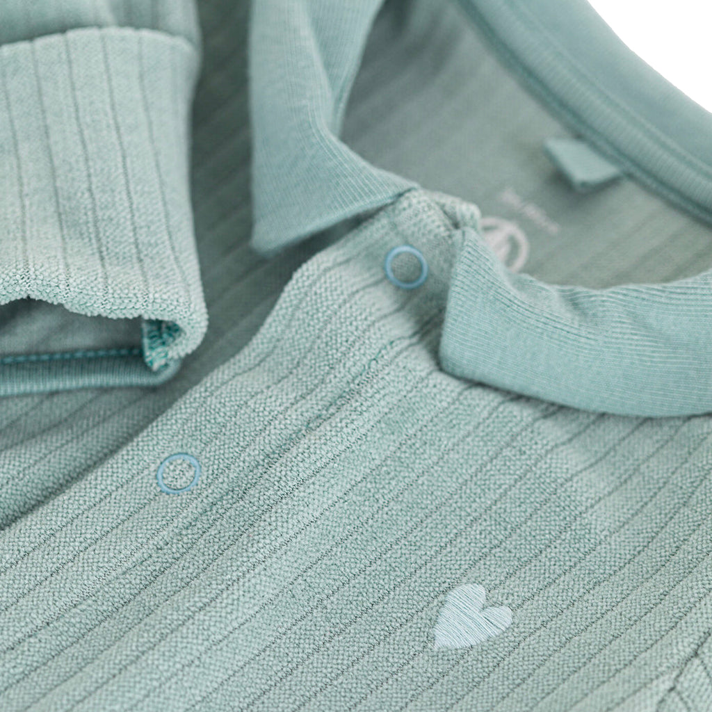 Petit Bateau Baby Velour Collared Pyjamas Paul Green